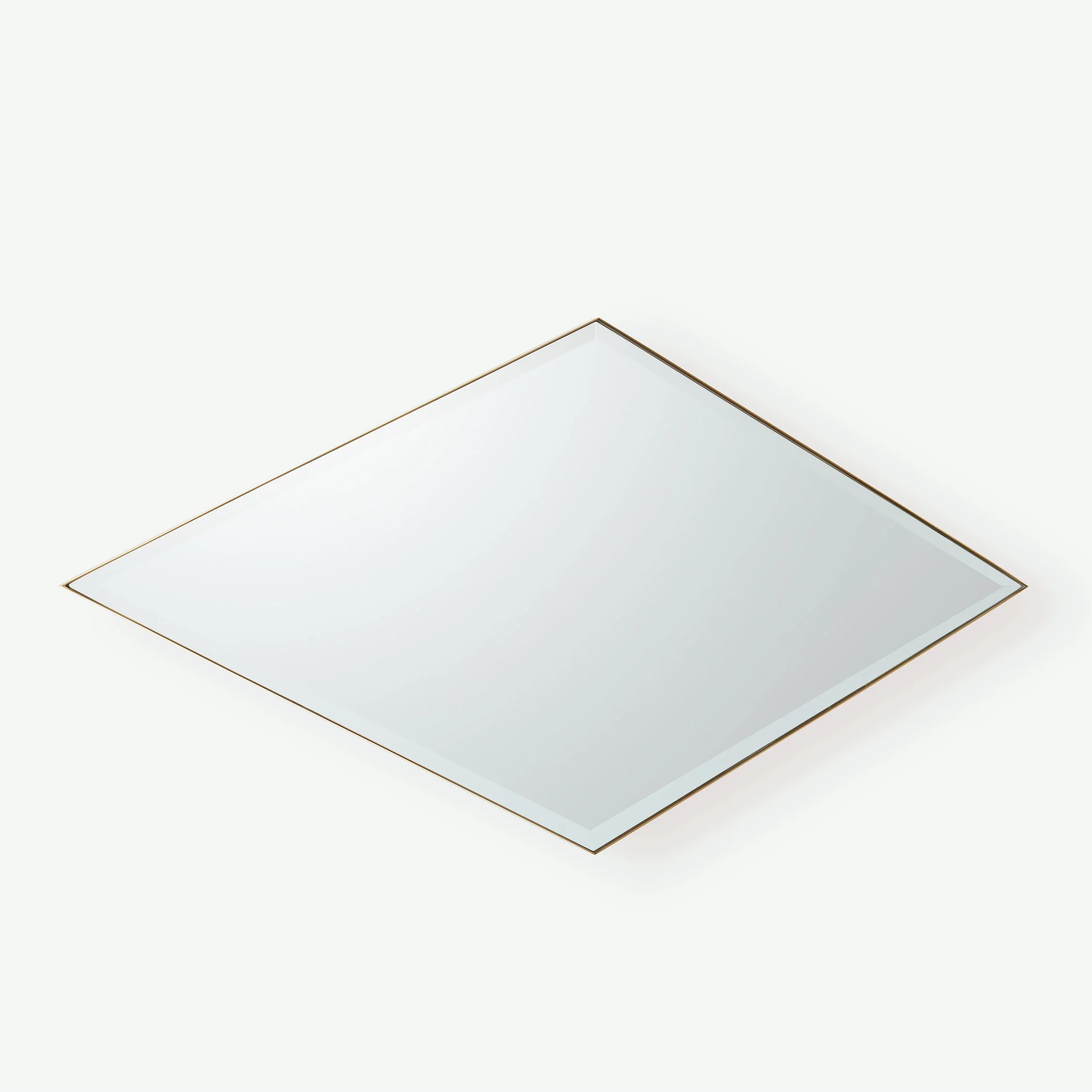 Global Views Elongated Diamond Mirror Brass - Image 12