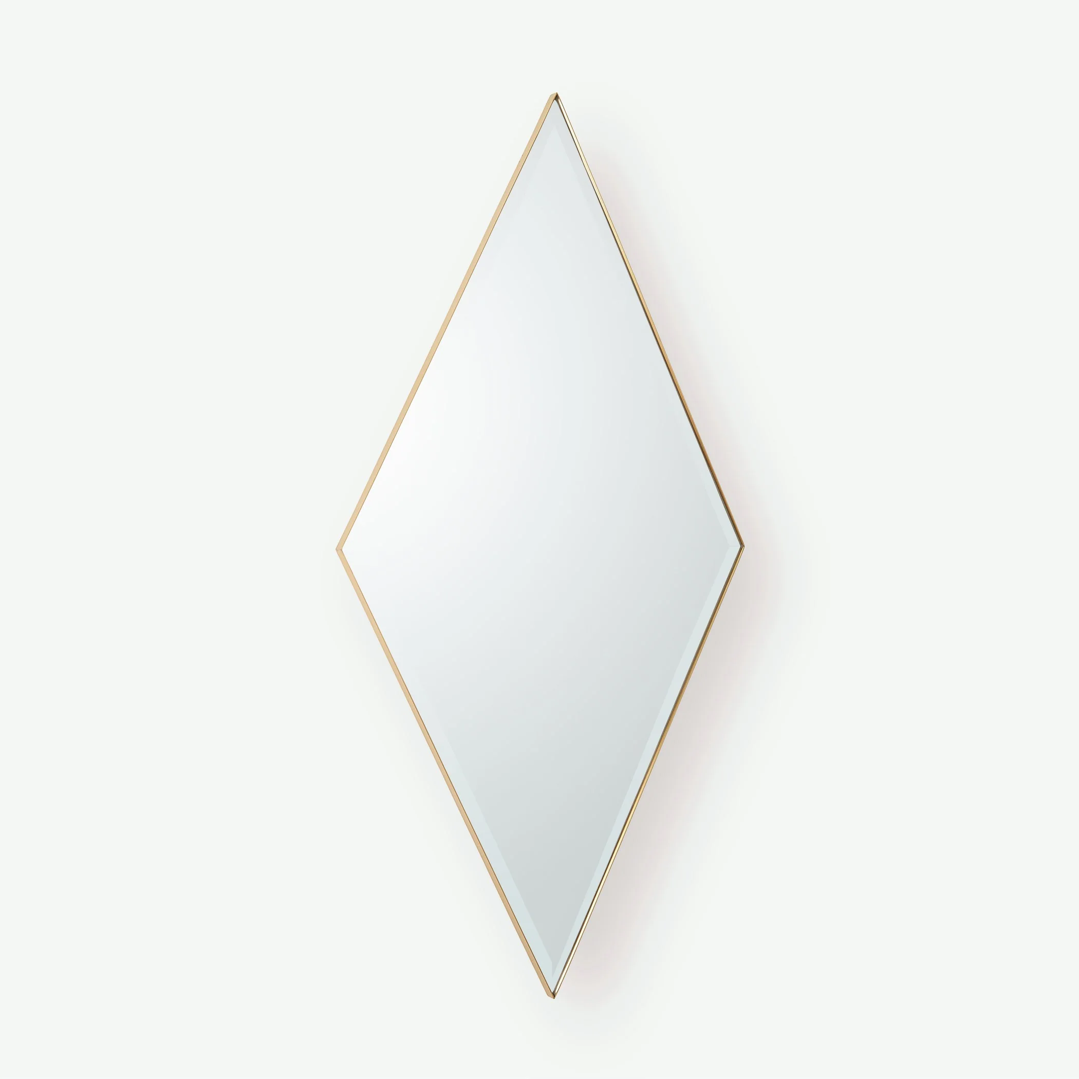 Global Views Elongated Diamond Mirror Brass - Image 7