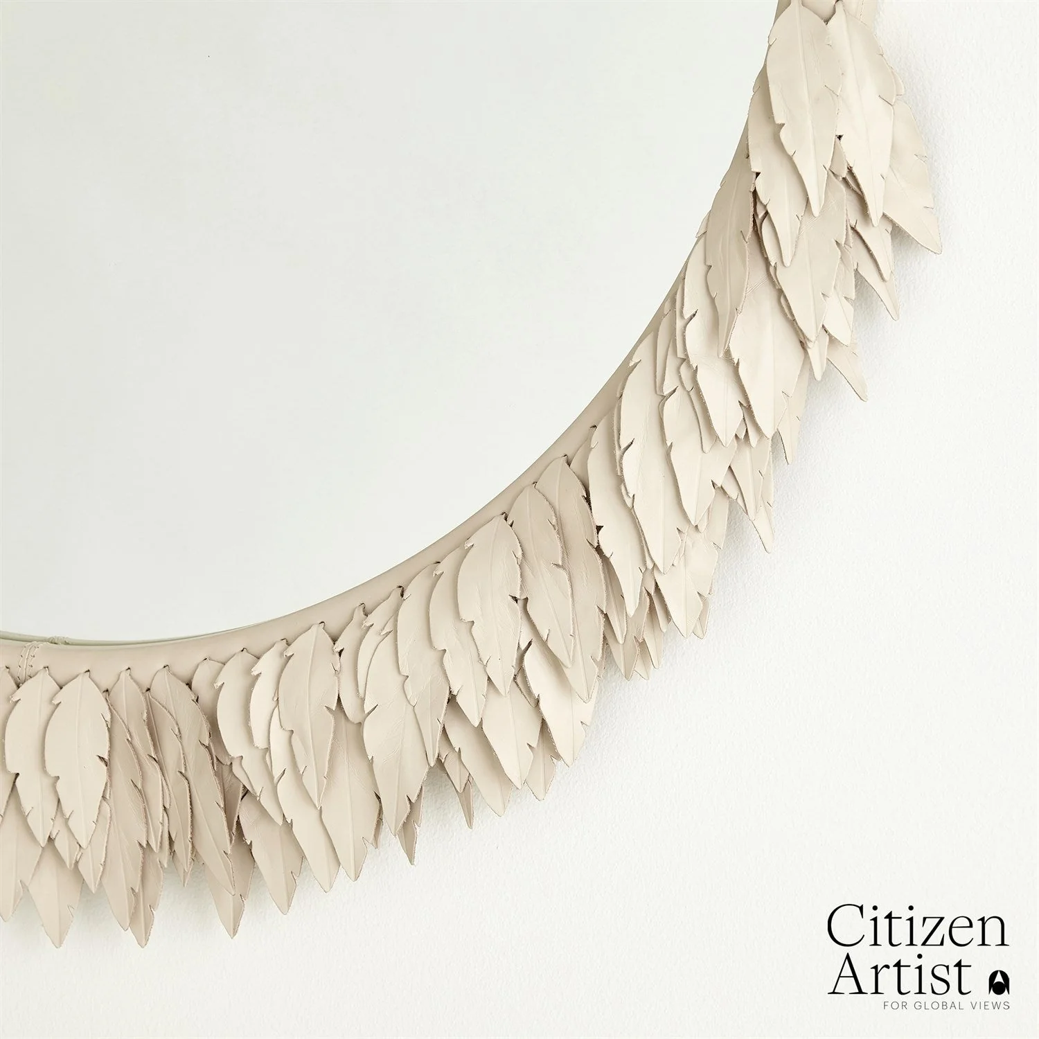 Global Views Emily Mirror - Ivory - Image 4