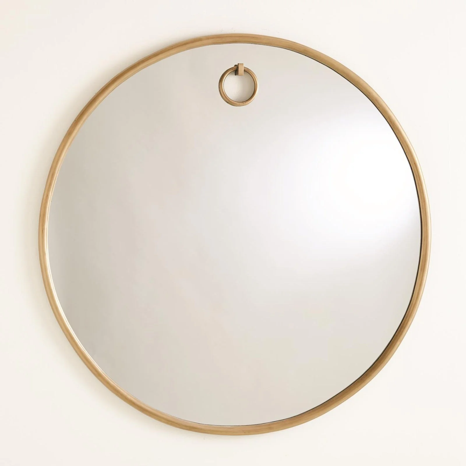 Global Views Exposed Mirror Antique Brass - Image 2