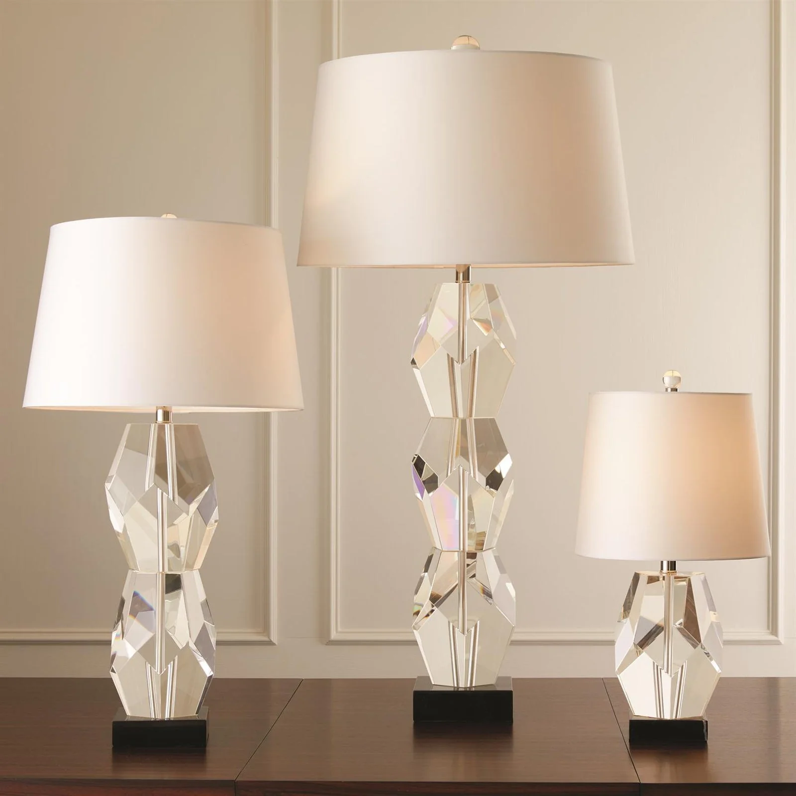 Global Views Facet Block Lamp