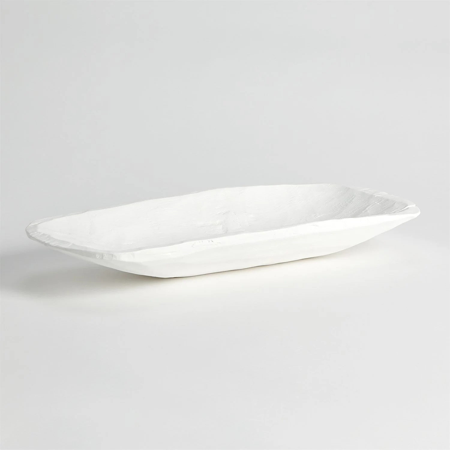 Global Views Faux Timber Rectangular Bowl - Image 3
