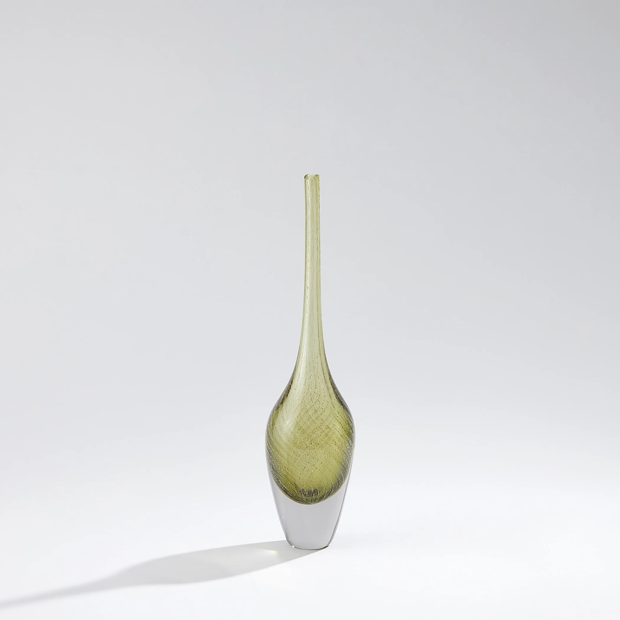 Global Views Flecked Spire Bottle Olive - Image 10