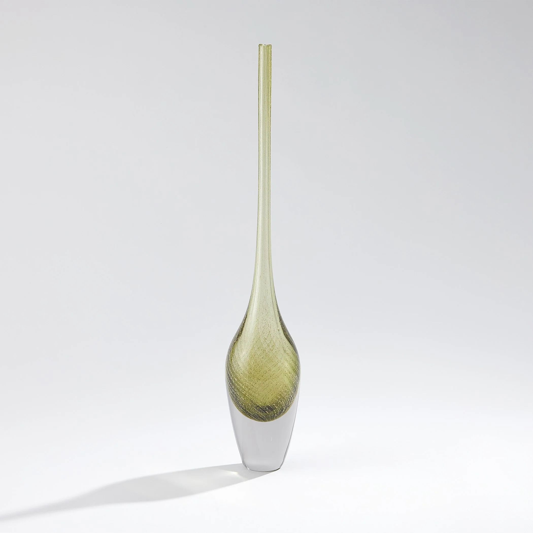 Global Views Flecked Spire Bottle Olive - Image 13