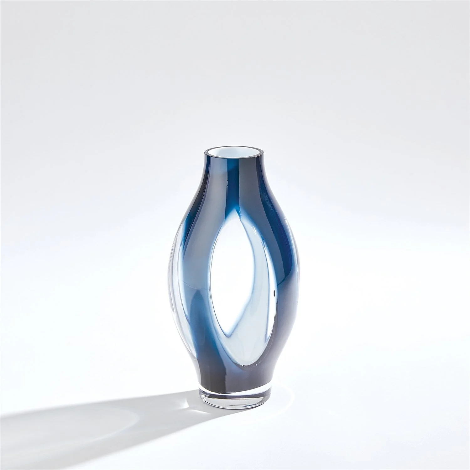 Global Views Fly Through Vase - Night Blue - Image 10