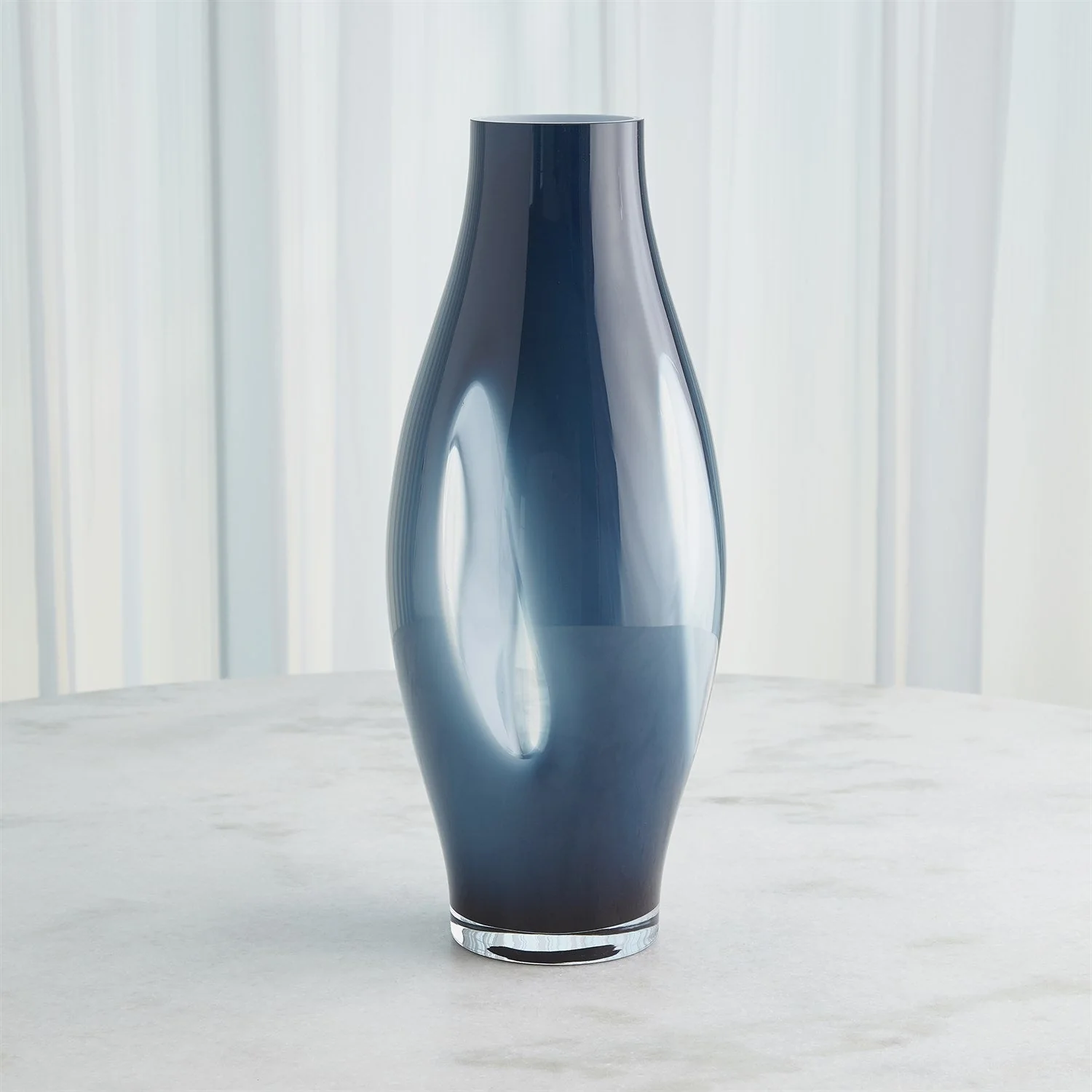 Global Views Fly Through Vase - Night Blue - Image 5