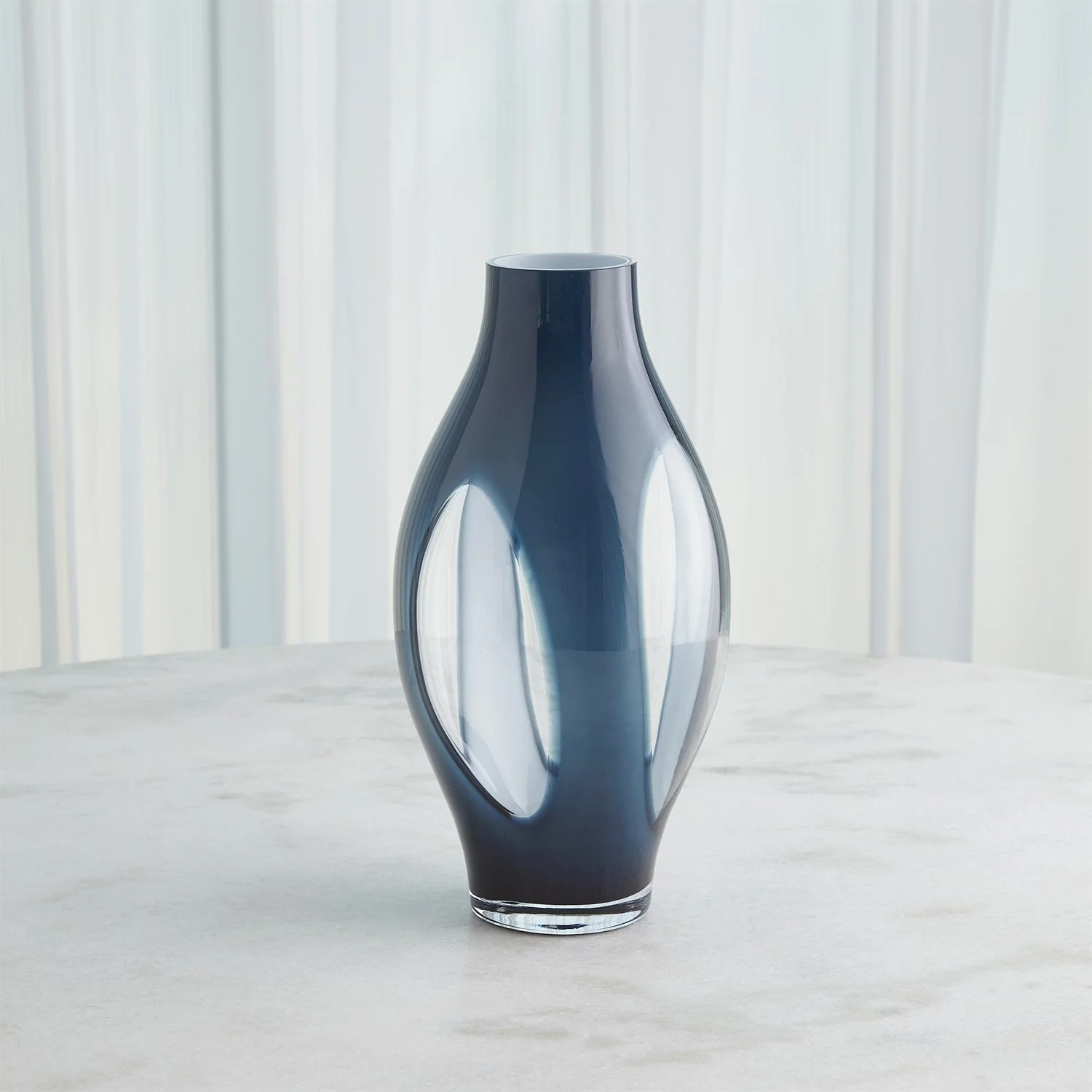 Global Views Fly Through Vase - Night Blue - Image 7