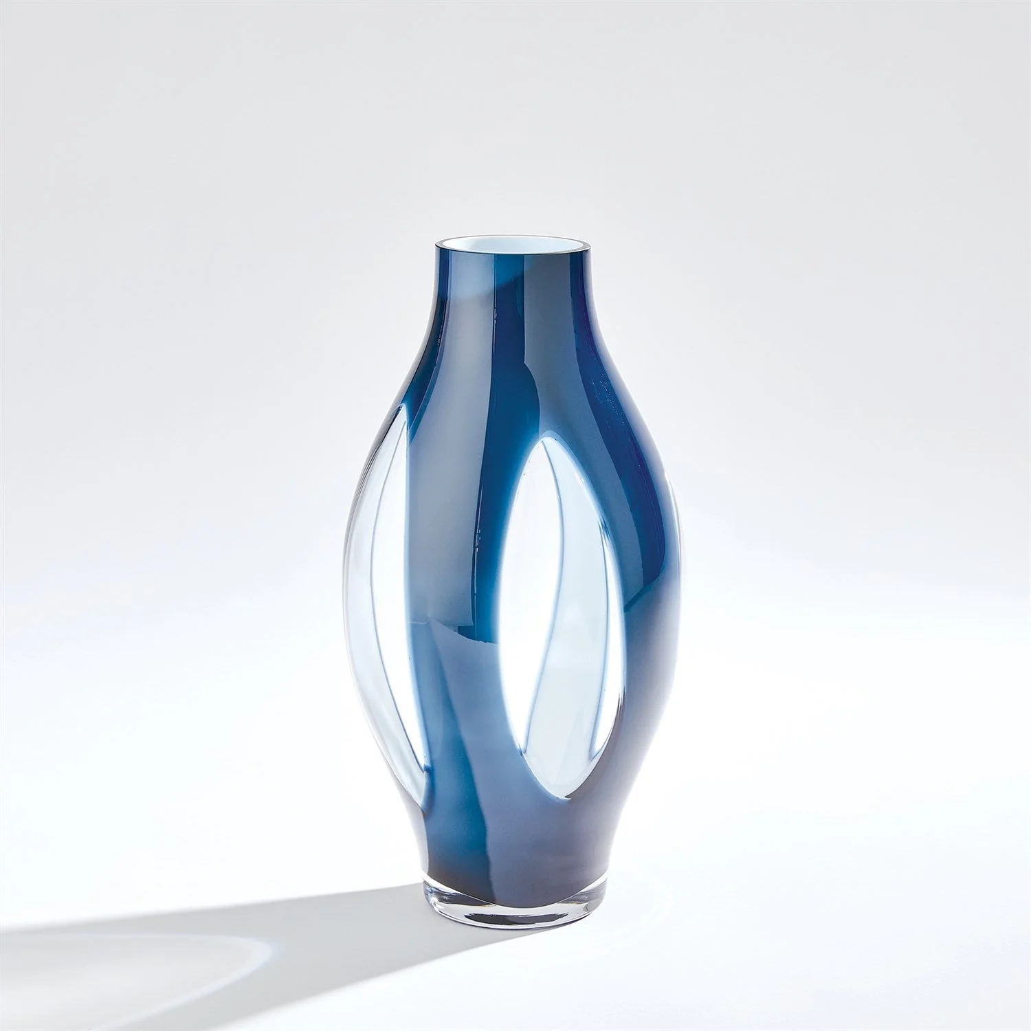Global Views Fly Through Vase - Night Blue - Image 8