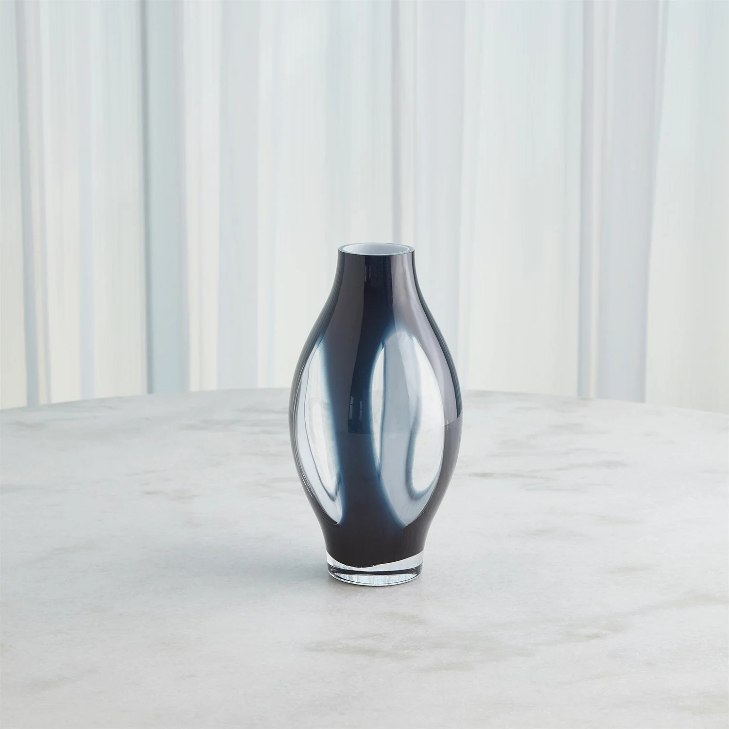 Global Views Fly Through Vase - Night Blue - Image 9