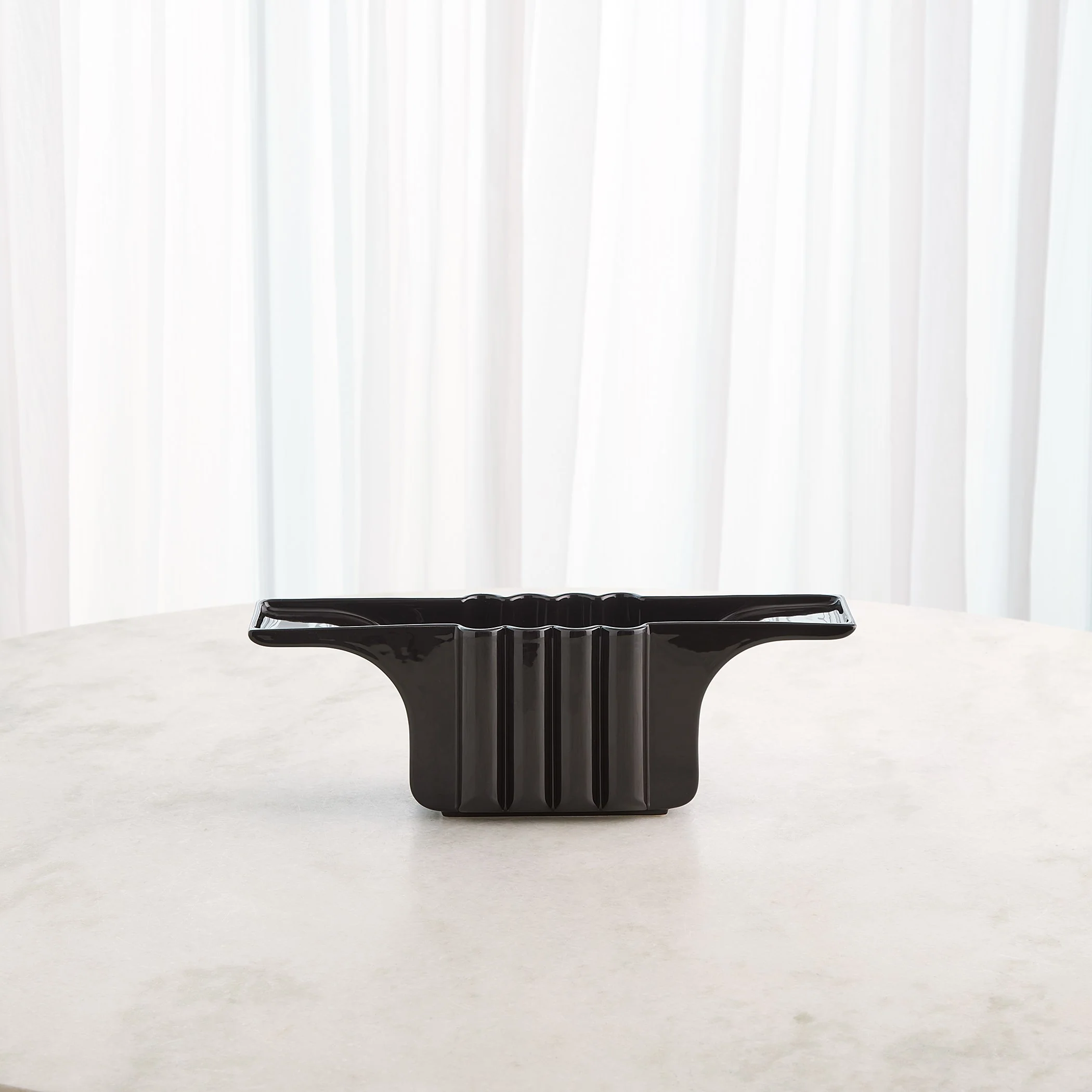 Global Views Flying Column Bowl Black - Image 3