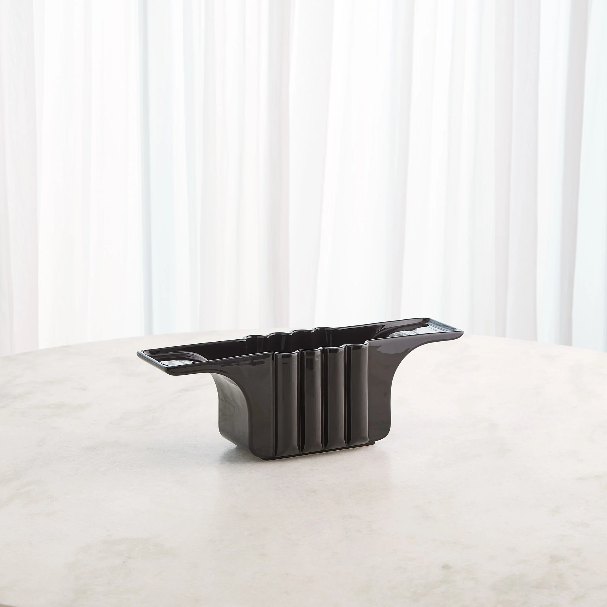 Global Views Flying Column Bowl Black - Image 4