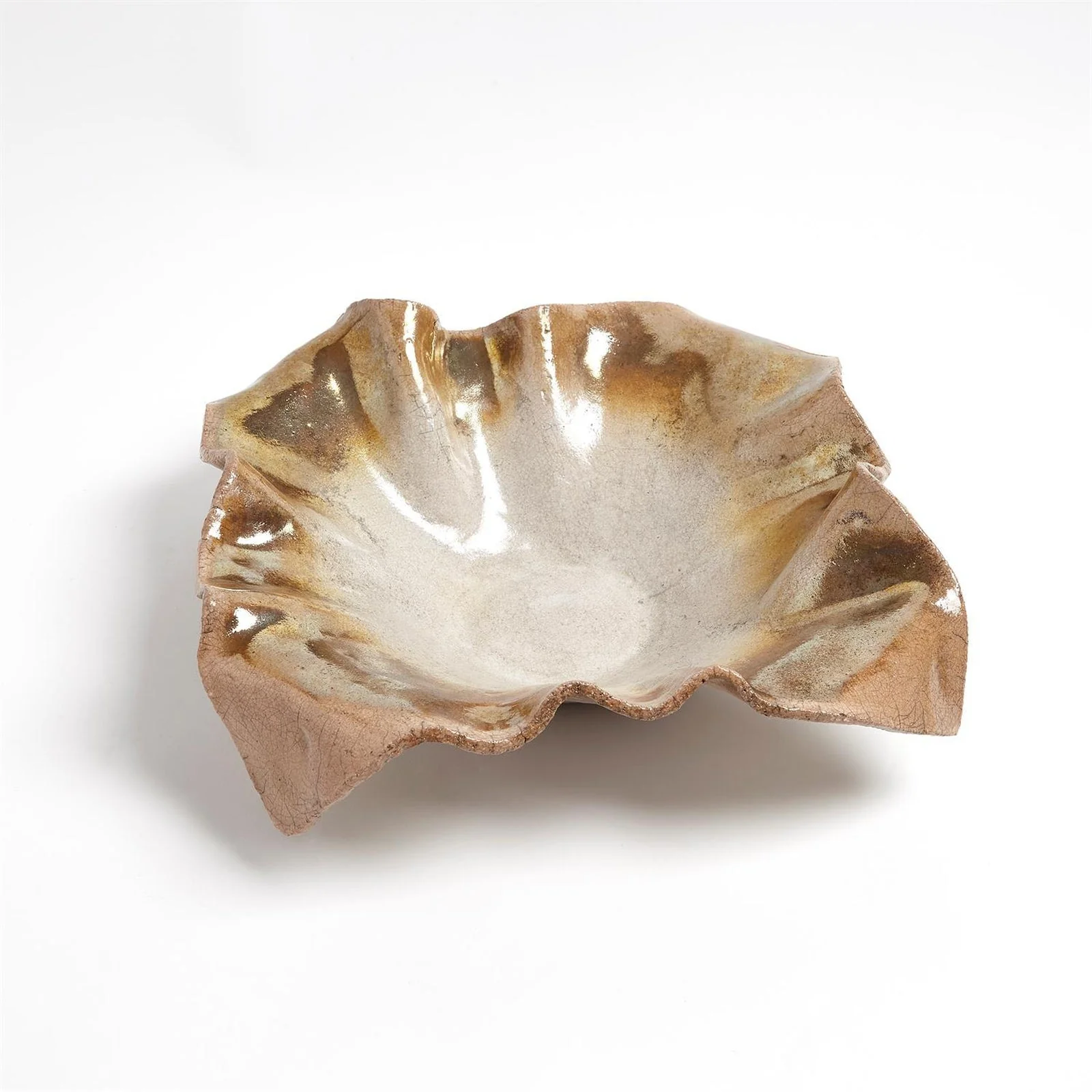 Global Views Folded Ripple Bowl-Raku - Image 3