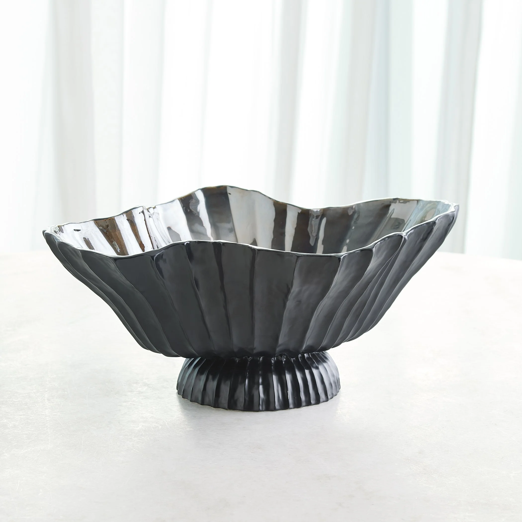 Global Views Folha Footed Bowl - Image 3