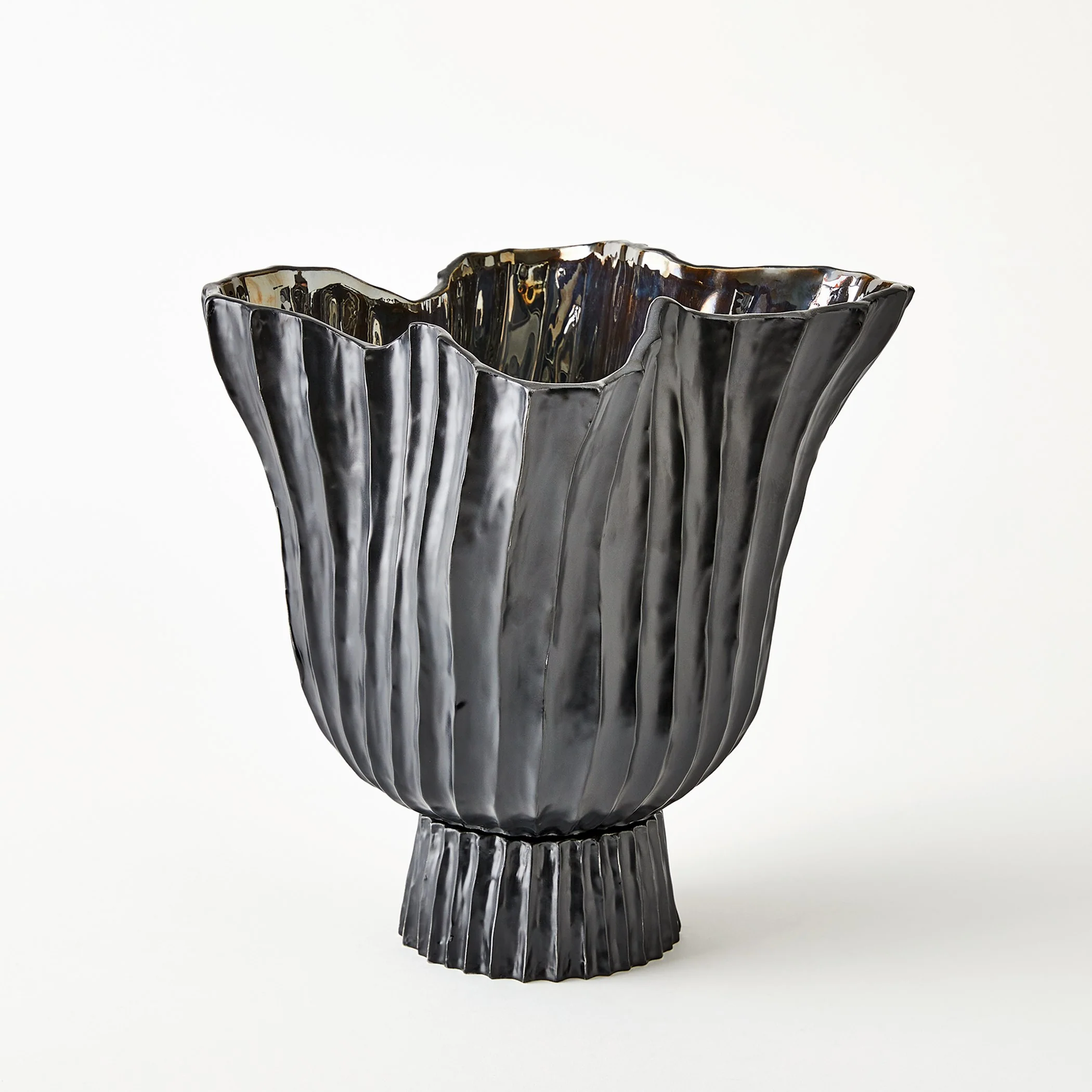 Global Views Folha Footed Vase - Image 10