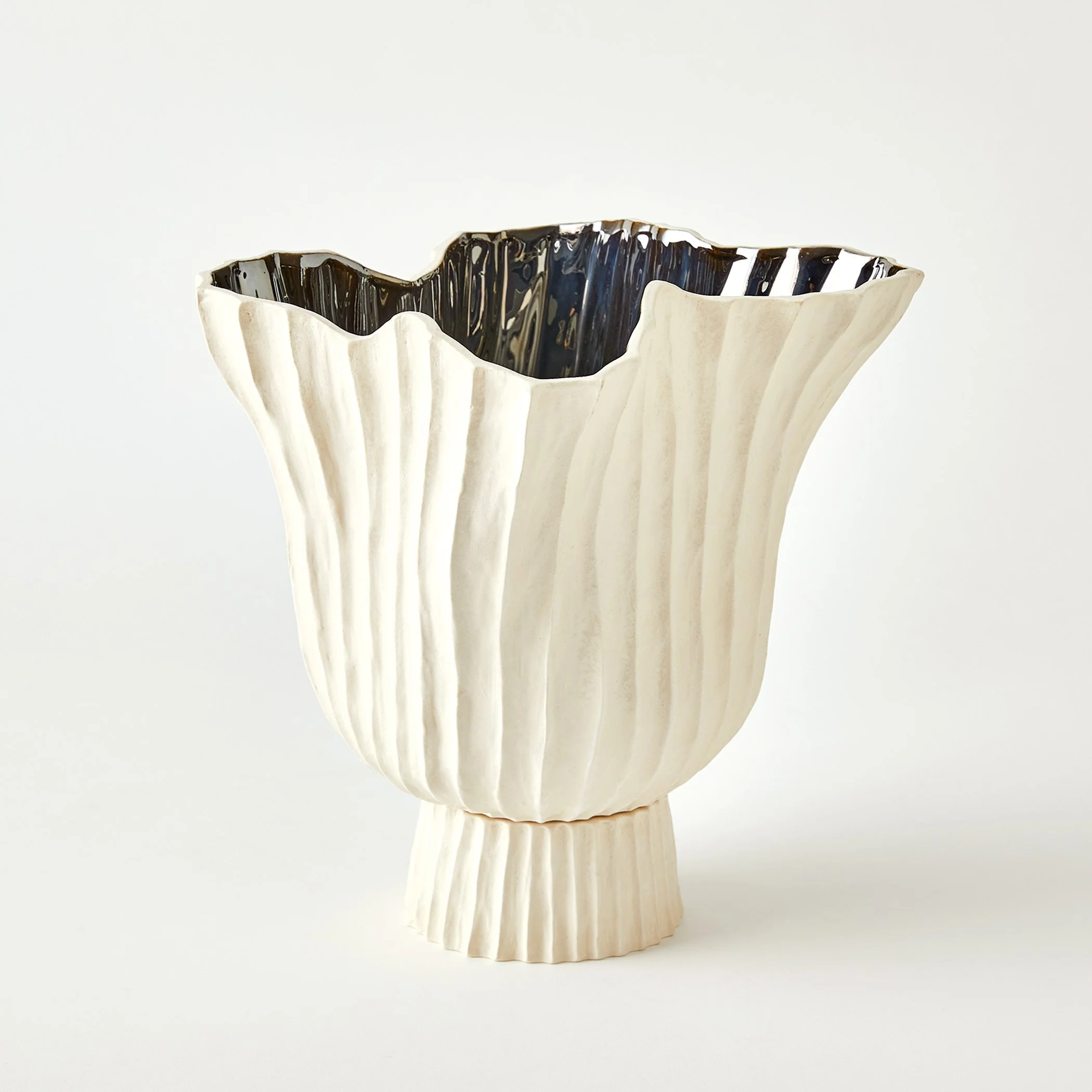 Global Views Folha Footed Vase - Image 21