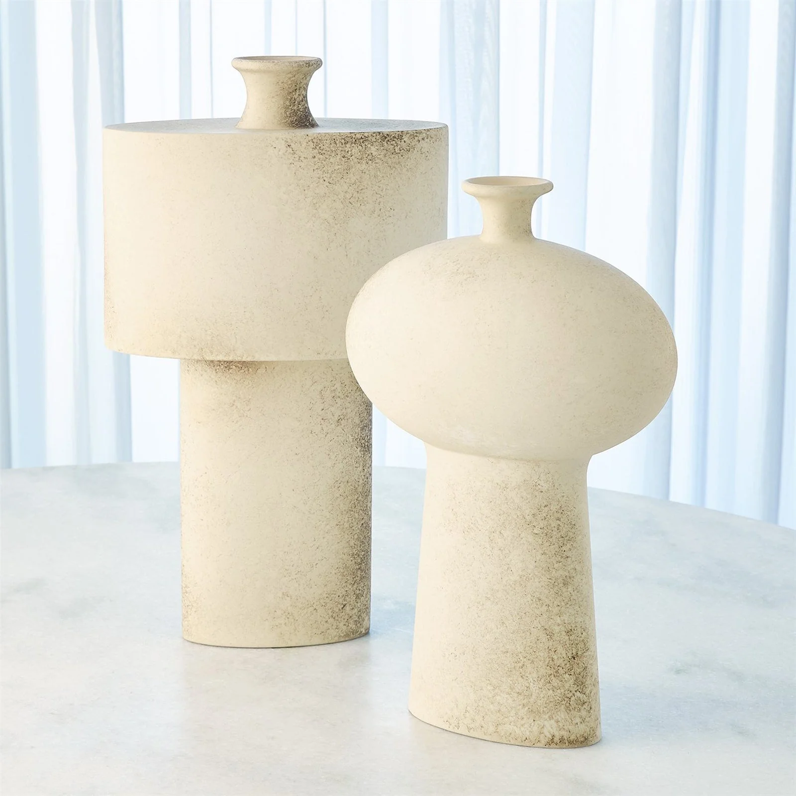 Global Views Folk Vase - Ivory - Image 2