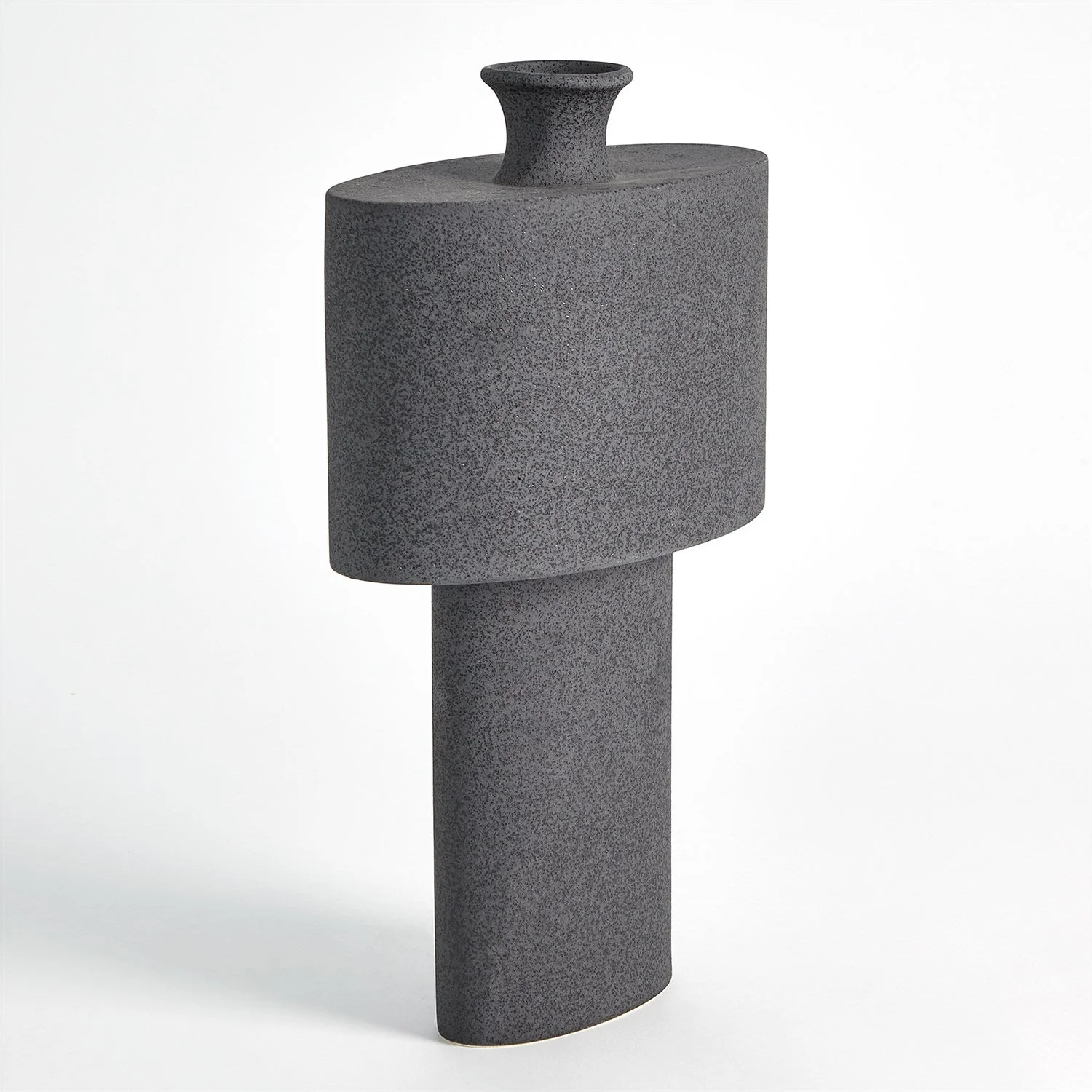 Global Views Folk Vase - Black Stone - Image 7