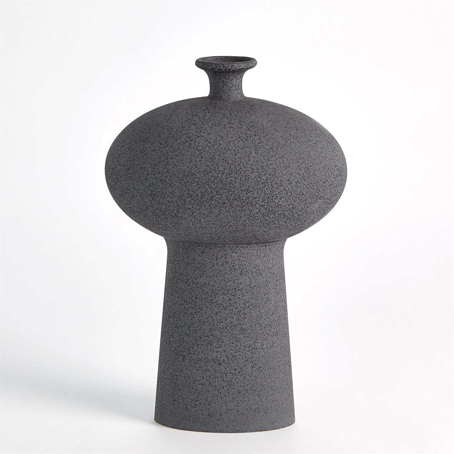 Global Views Folk Vase - Black Stone - Image 9