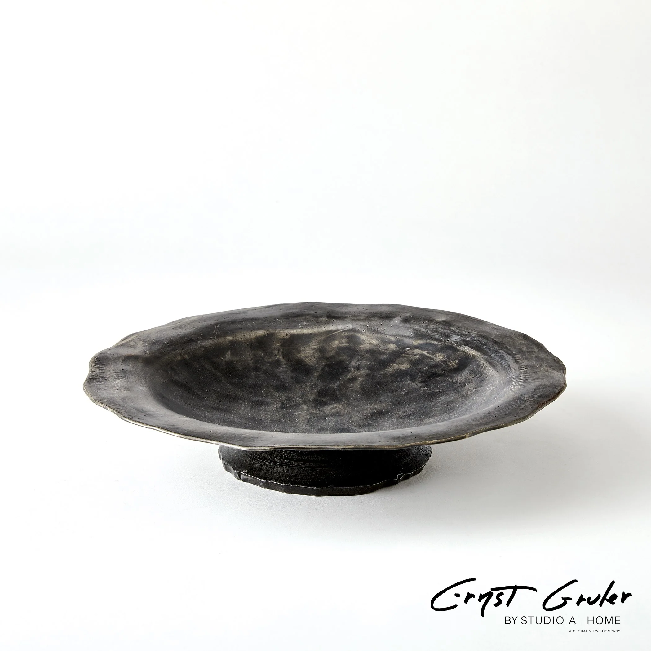 Global Views Forest Blossom Bowl Natural Iron - Image 2
