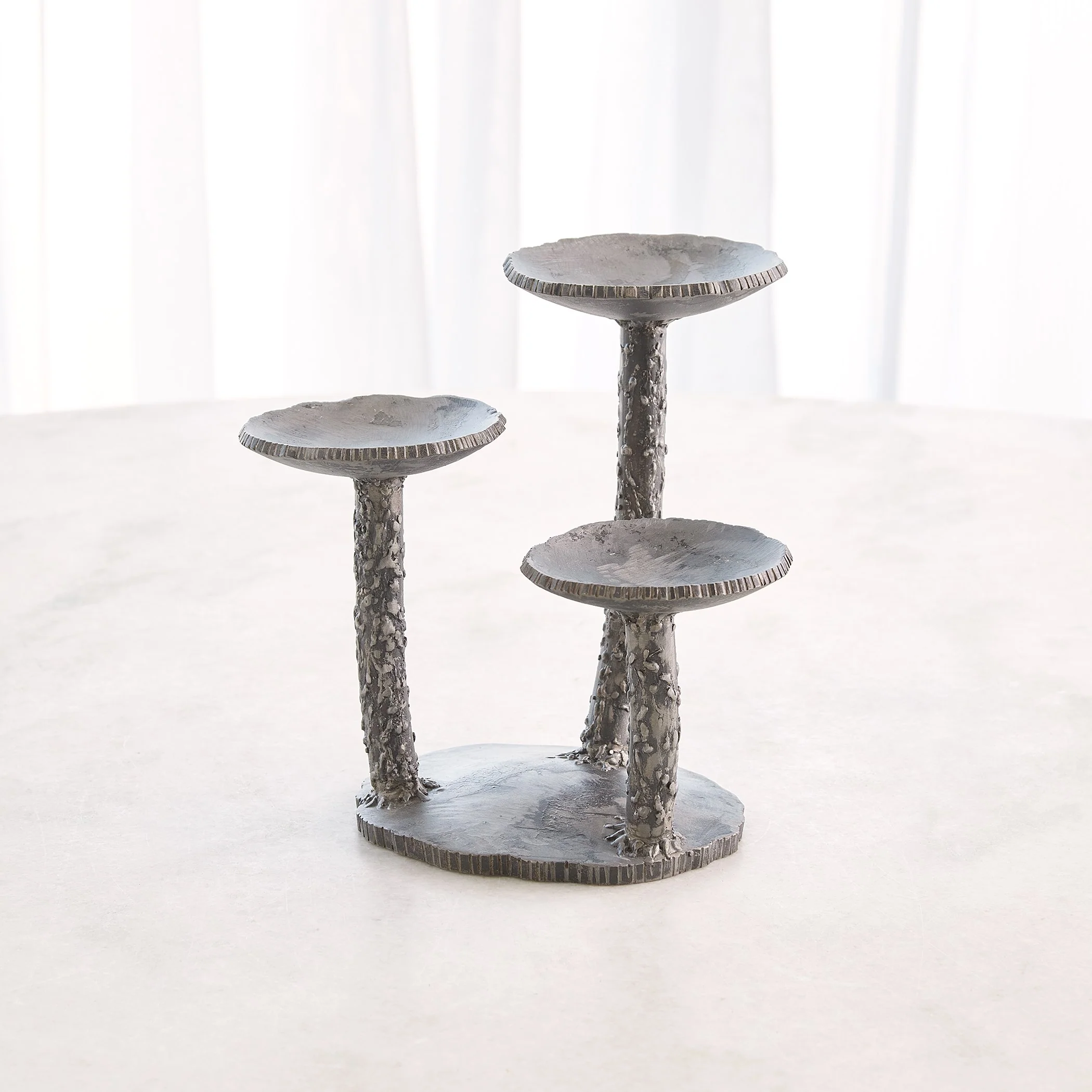 Global Views Forest Blossom Candle Holder Natural Iron - Image 5