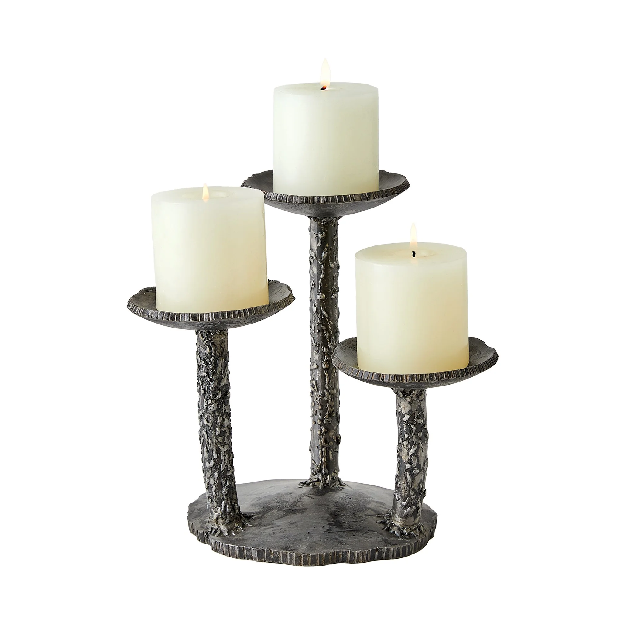 Global Views Forest Blossom Candle Holder Natural Iron - Image 8