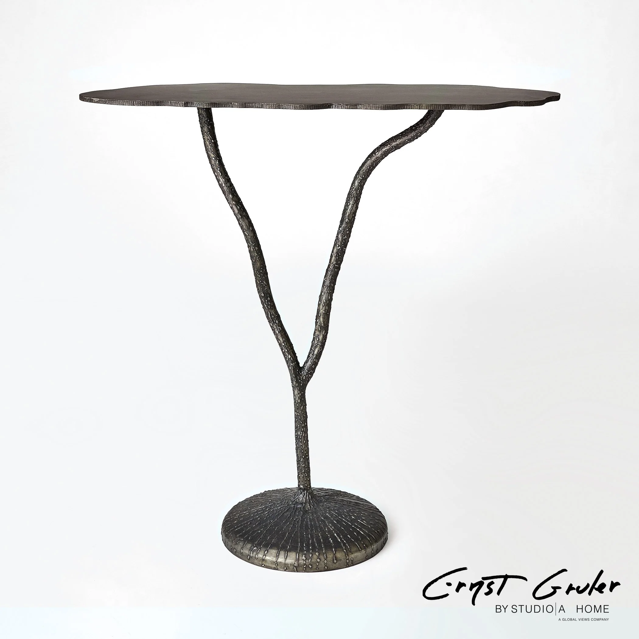 Global Views Forest Blossom Console-Natural Iron - Image 2