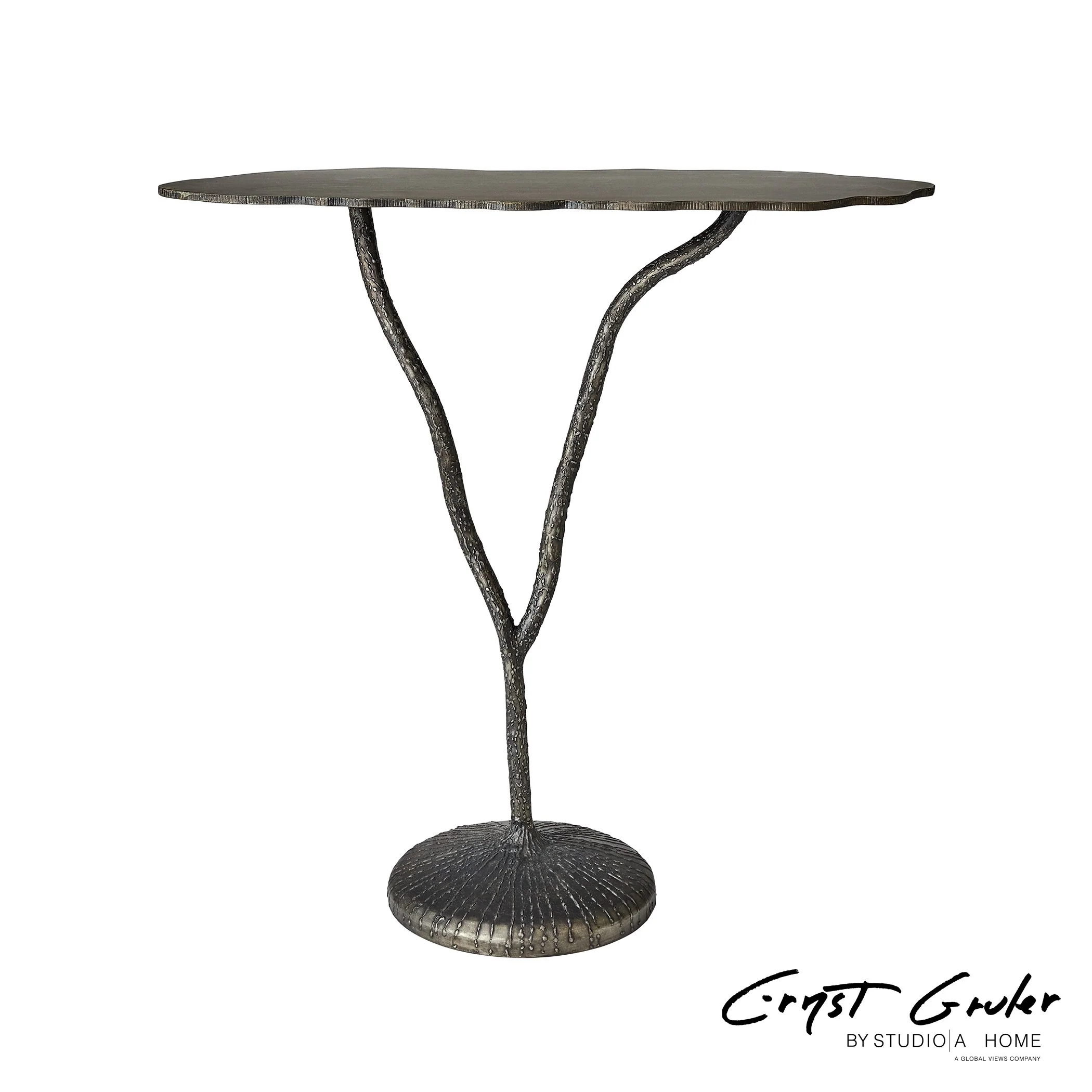 Global Views Forest Blossom Console-Natural Iron - Image 9