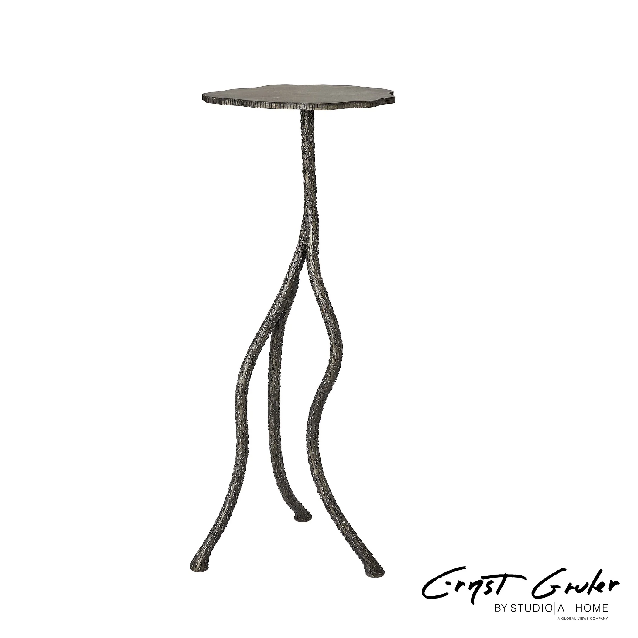 Global Views Forest Blossom Pedestal Natural Iron - Image 5