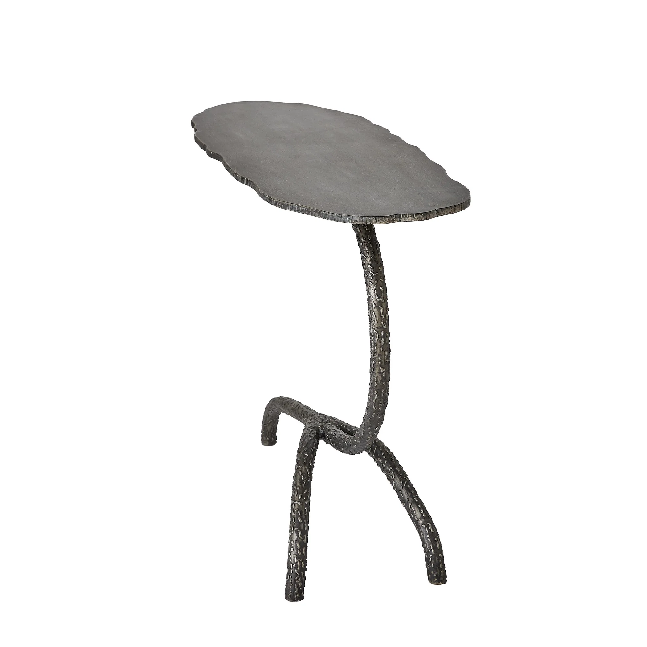 Global Views Forest Blossom Side Table-Natural Iron - Image 10