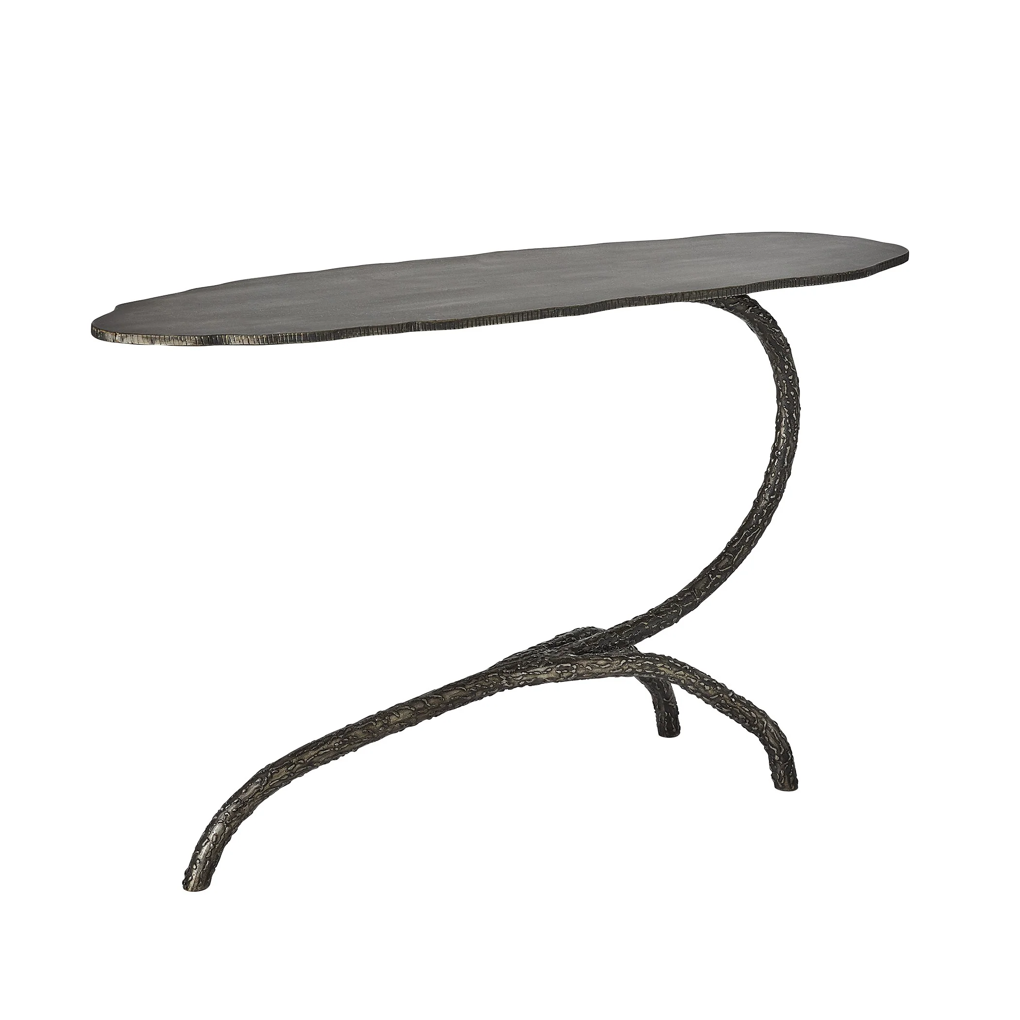 Global Views Forest Blossom Side Table-Natural Iron - Image 11