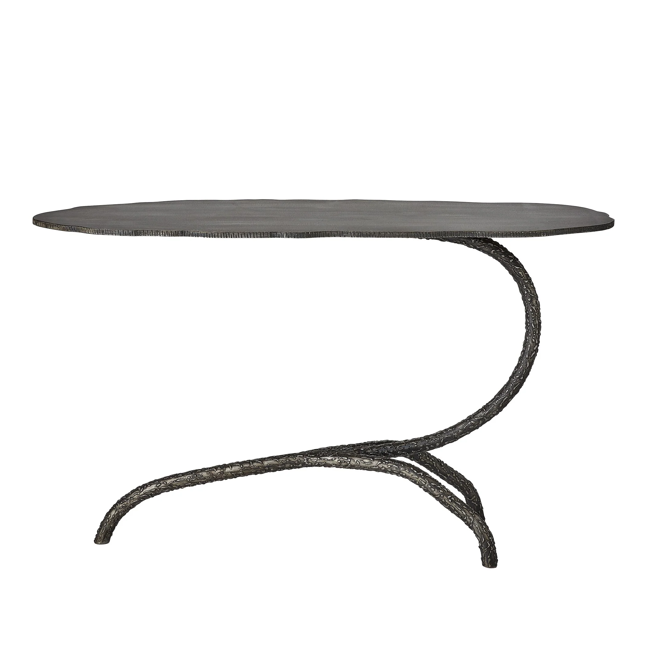 Global Views Forest Blossom Side Table-Natural Iron - Image 9