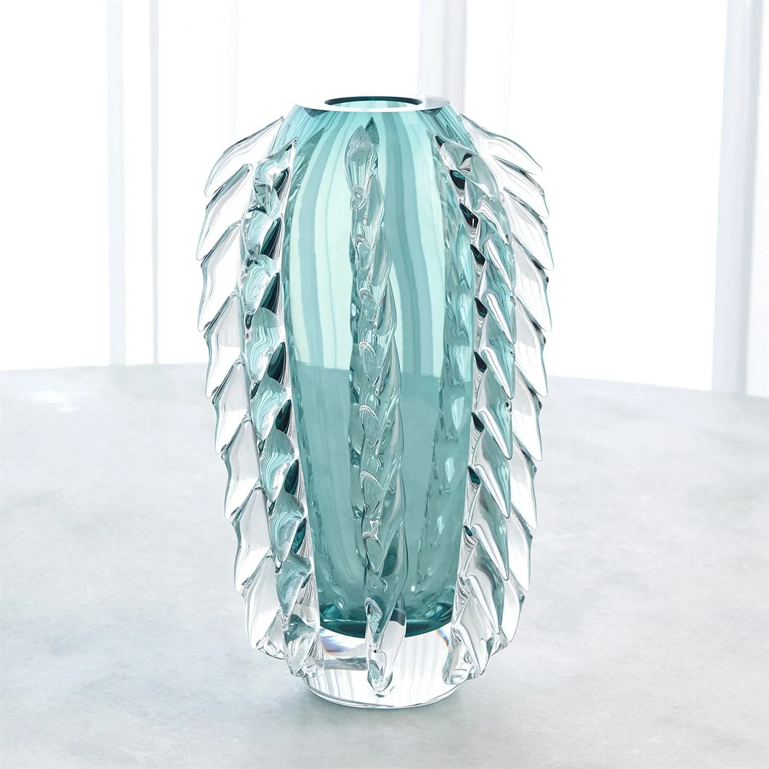 Global Views Fringe Vase - Azure - Image 4