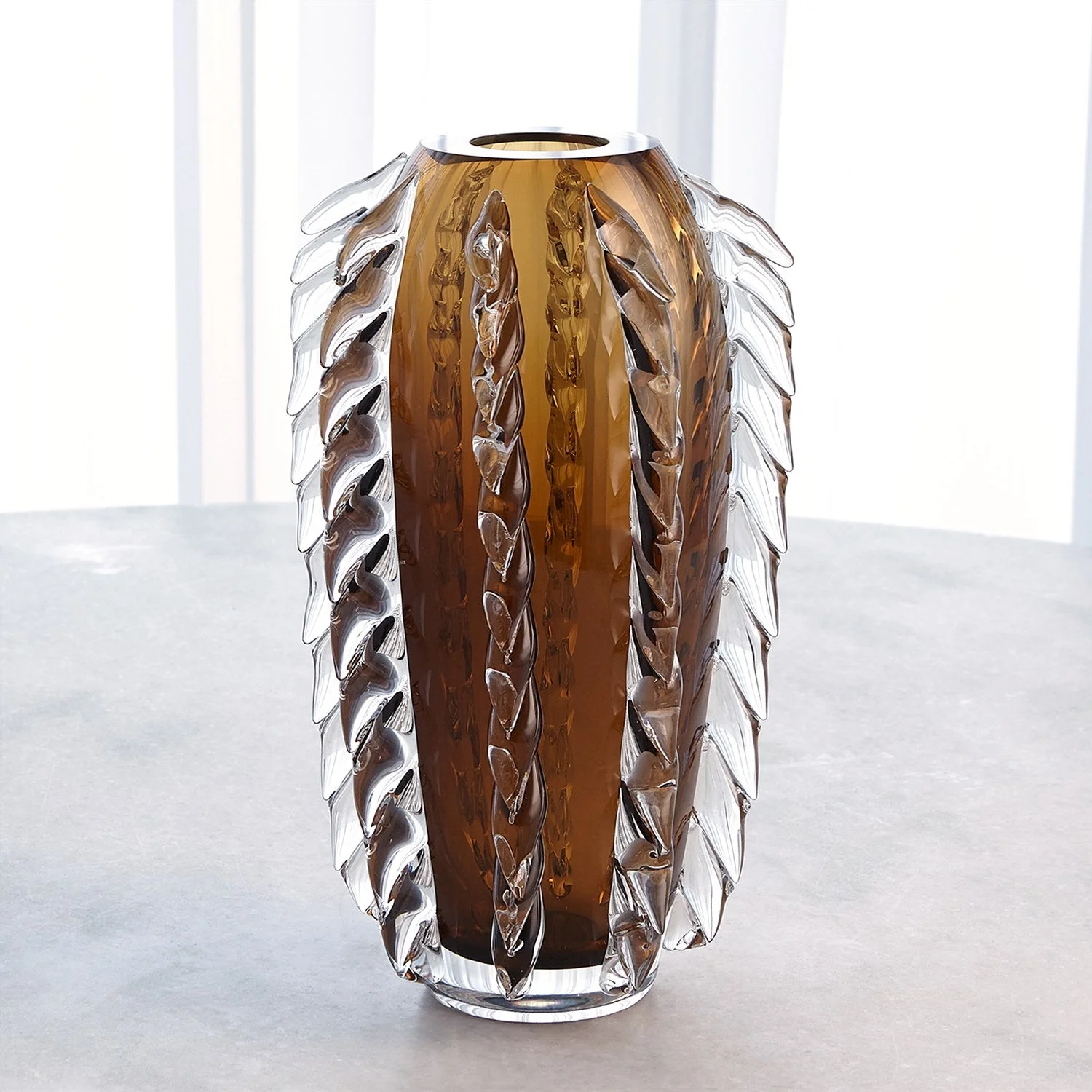 Global Views Fringe Vase - Tobacco - Image 3