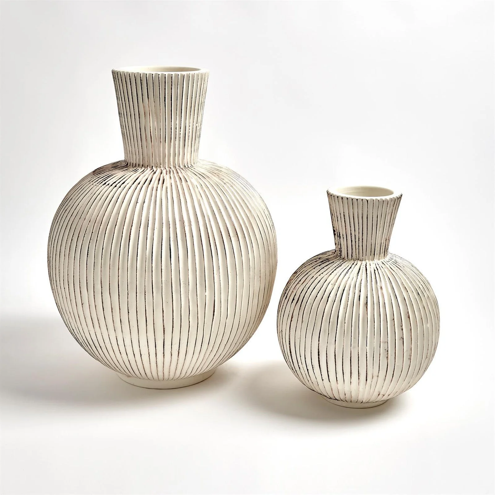 Global Views Furrow Sphere Vase - Image 3