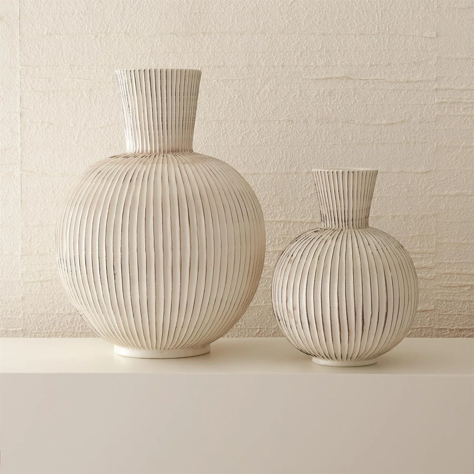 Global Views Furrow Sphere Vase - Image 4