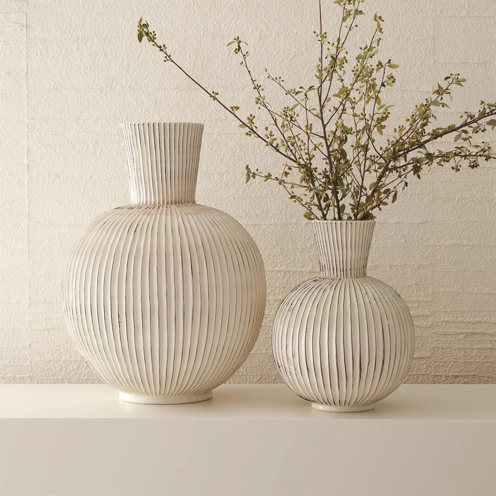 Global Views Furrow Sphere Vase - Image 5