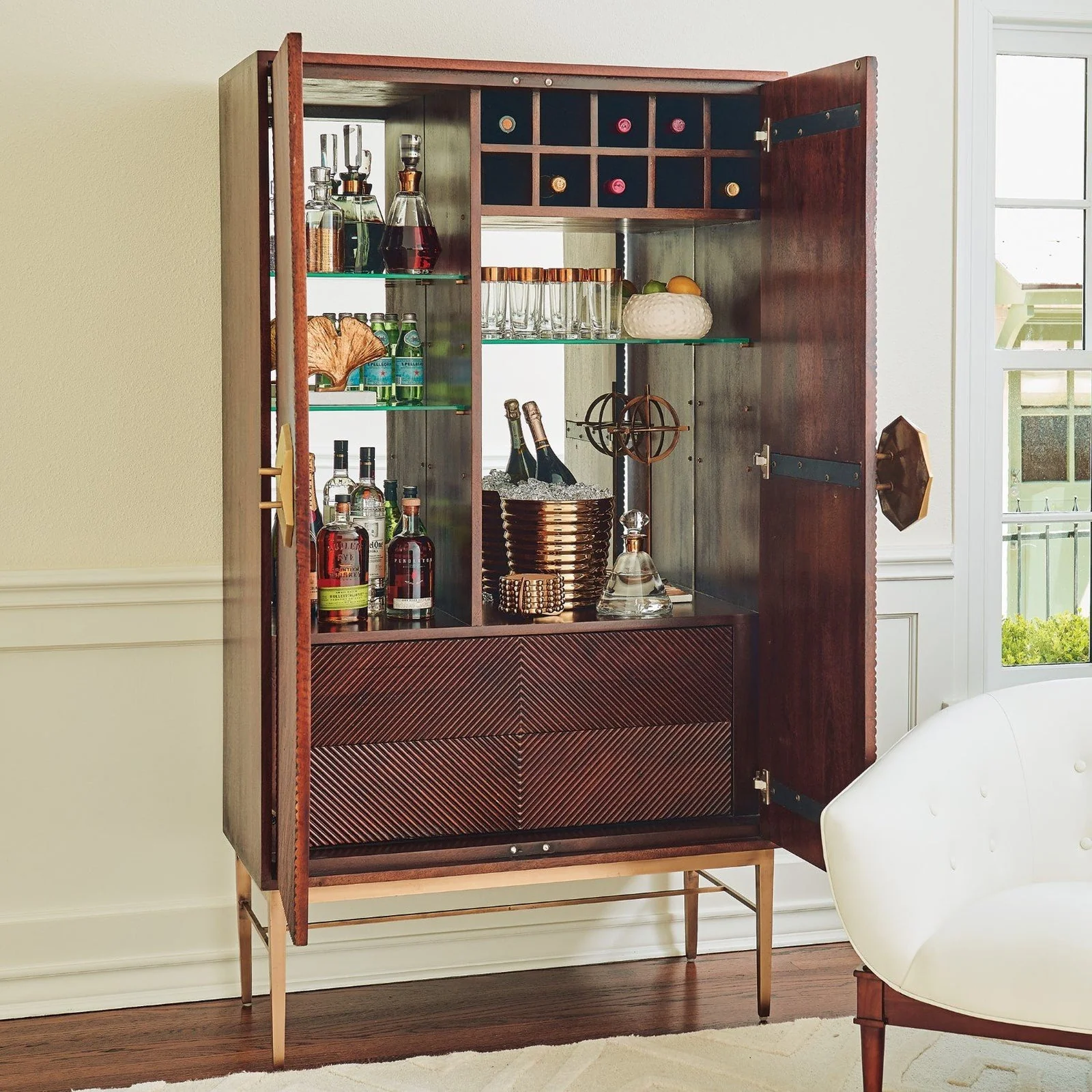 Global Views Galapagos Bar Cabinet - Image 2