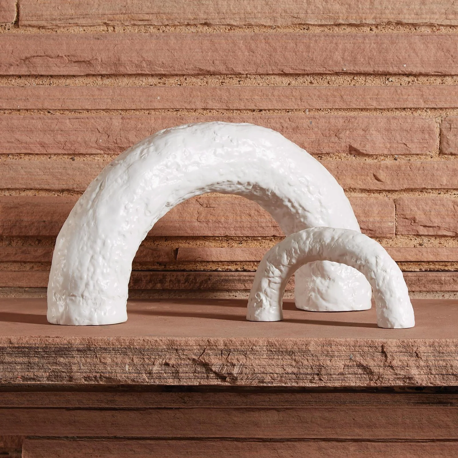 Global Views Germain Arch-Matte White - Image 2