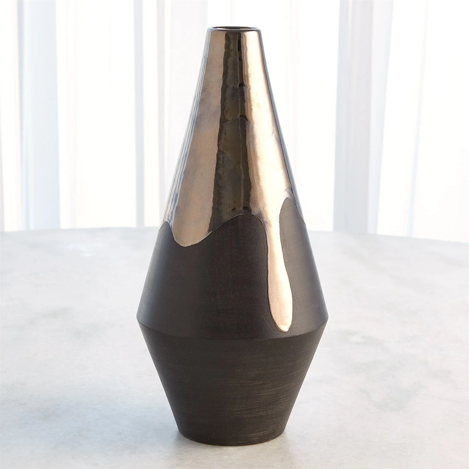 Global Views Gilded Dip Vase - Platinum Bottom - Image 6
