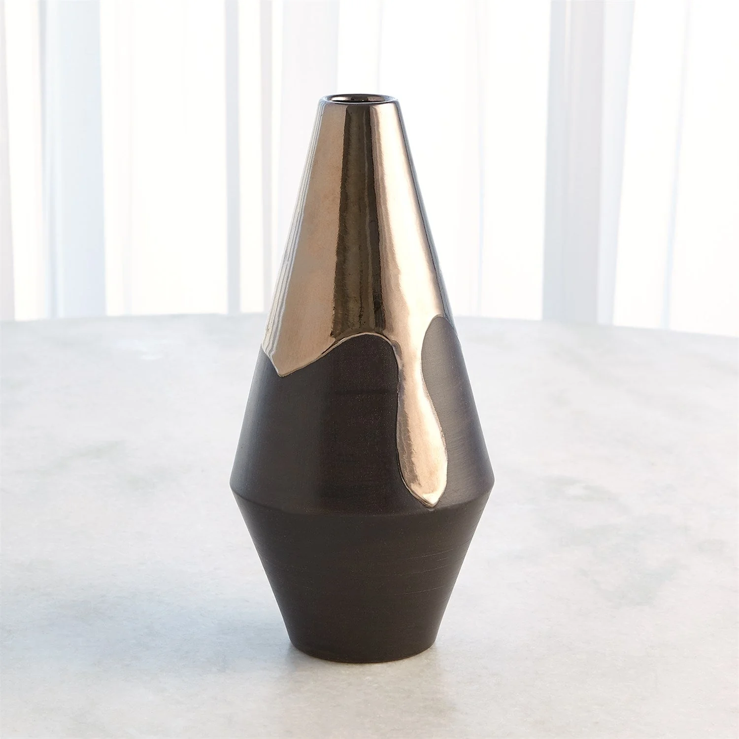 Global Views Gilded Dip Vase - Platinum Bottom - Image 7