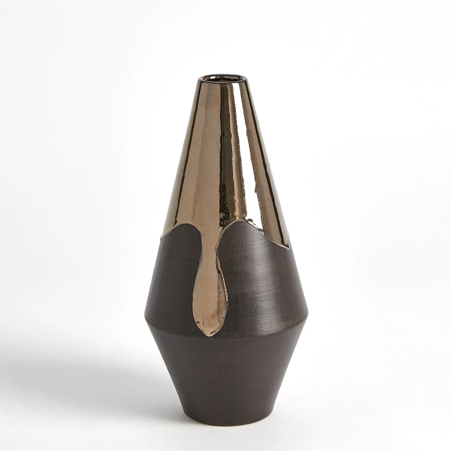 Global Views Gilded Dip Vase - Platinum Bottom - Image 8