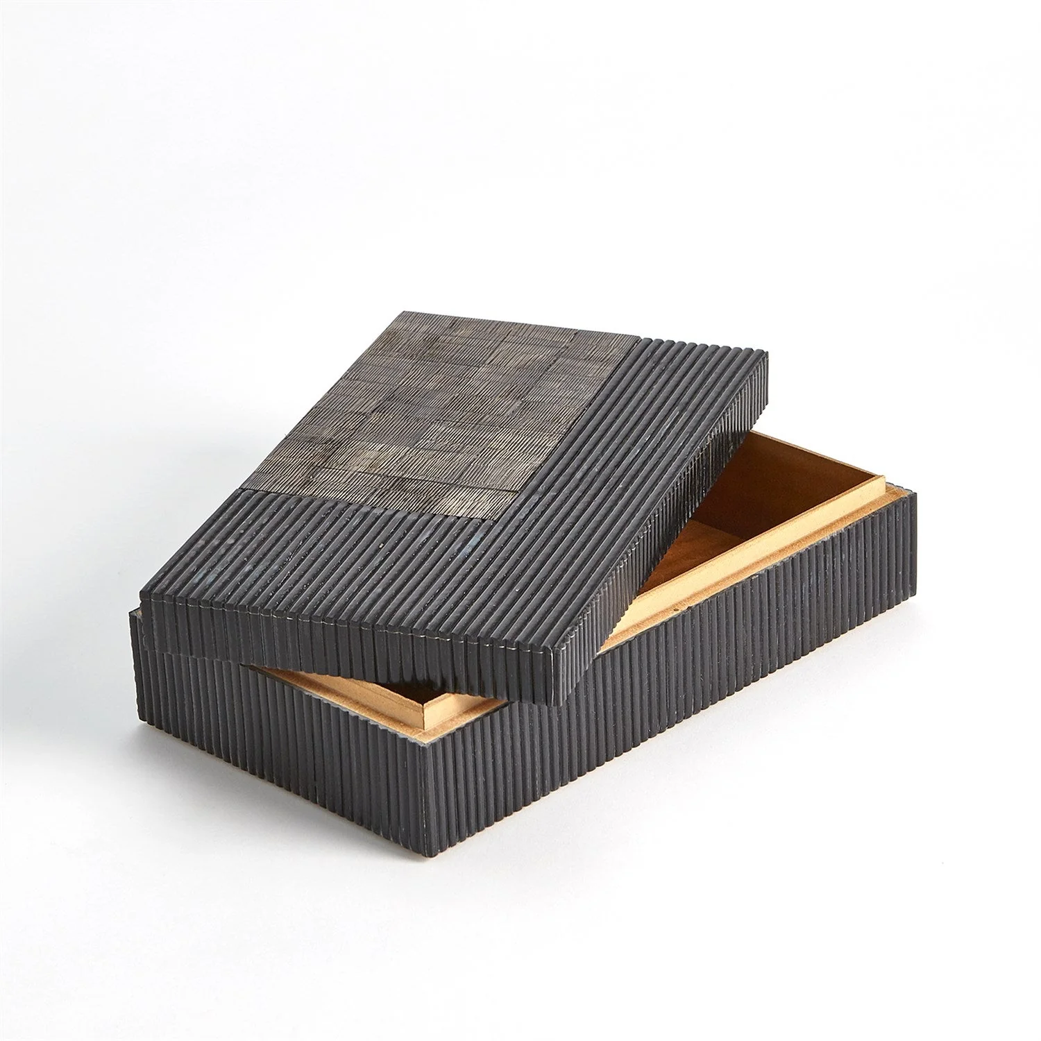 Global Views Gilles Ribbed Horn/Resin Box - Image 14