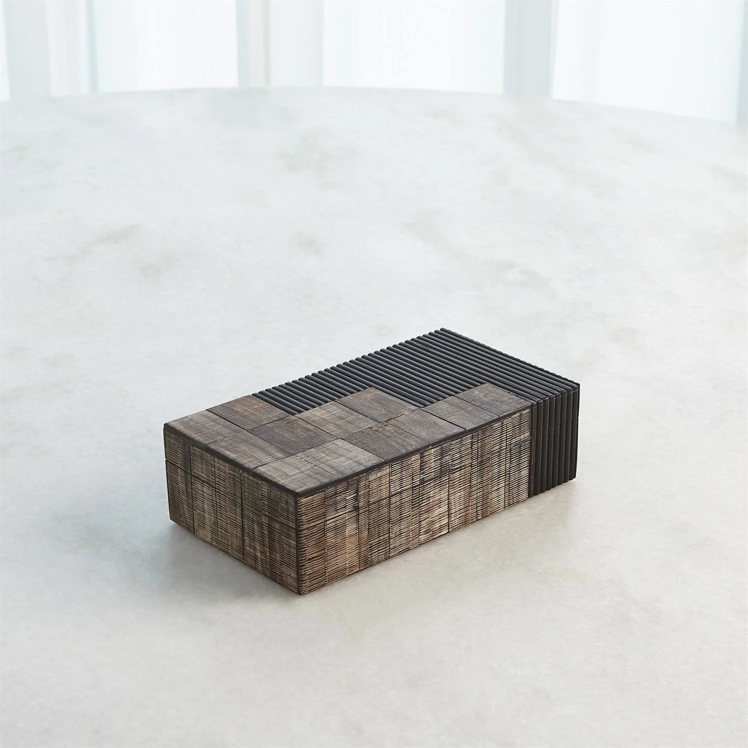 Global Views Gilles Ribbed Horn/Resin Box - Image 19
