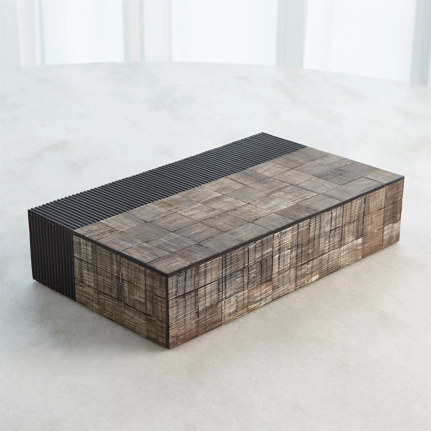 Global Views Gilles Ribbed Horn/Resin Box - Image 6