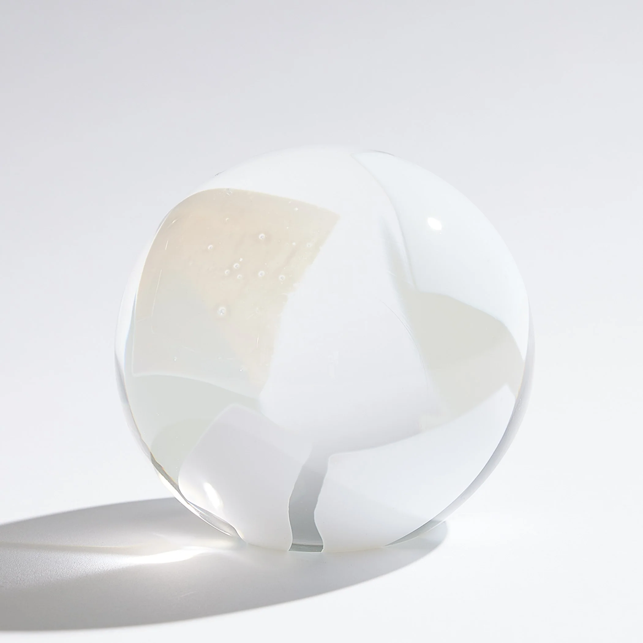 Global Views Glass Flakes Orb Paperweight - Image 2