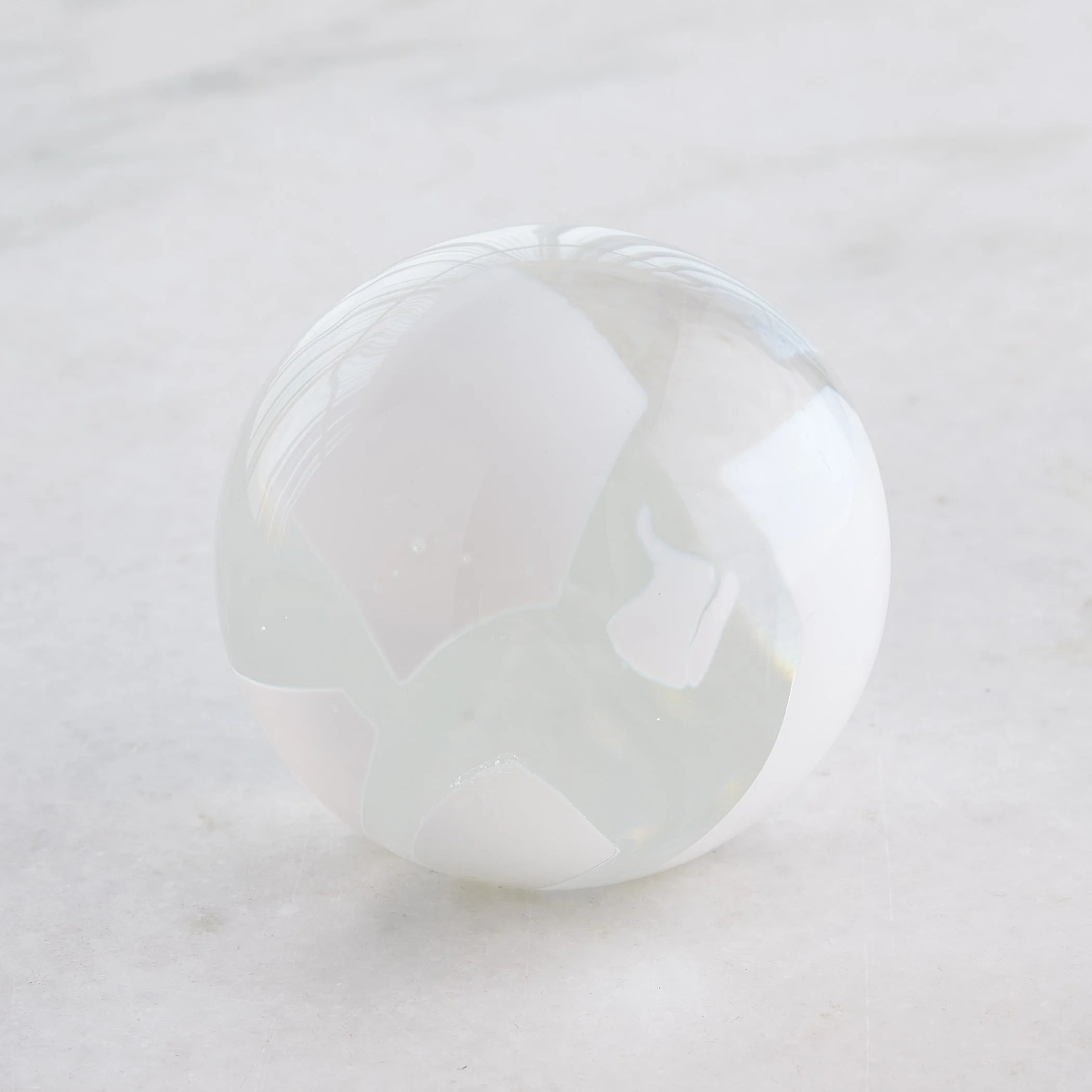 Global Views Glass Flakes Orb Paperweight - Image 4