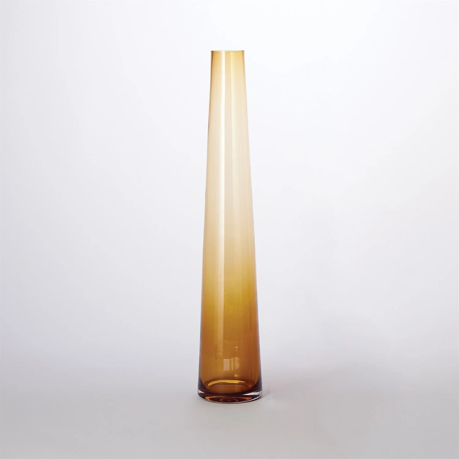 Global Views Amber Glass Tower Vase Clearance - Image 2