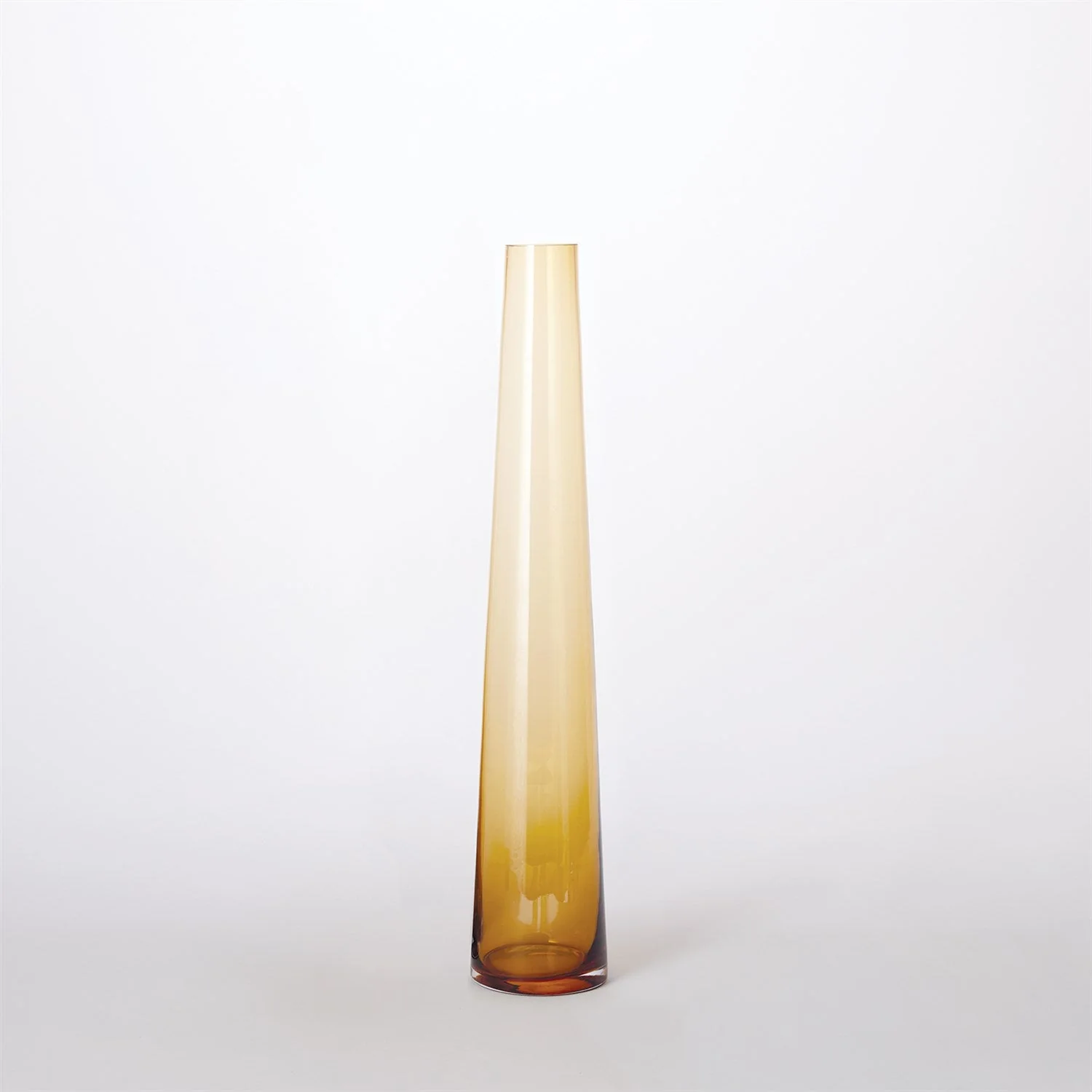 Global Views Amber Glass Tower Vase Clearance - Image 3