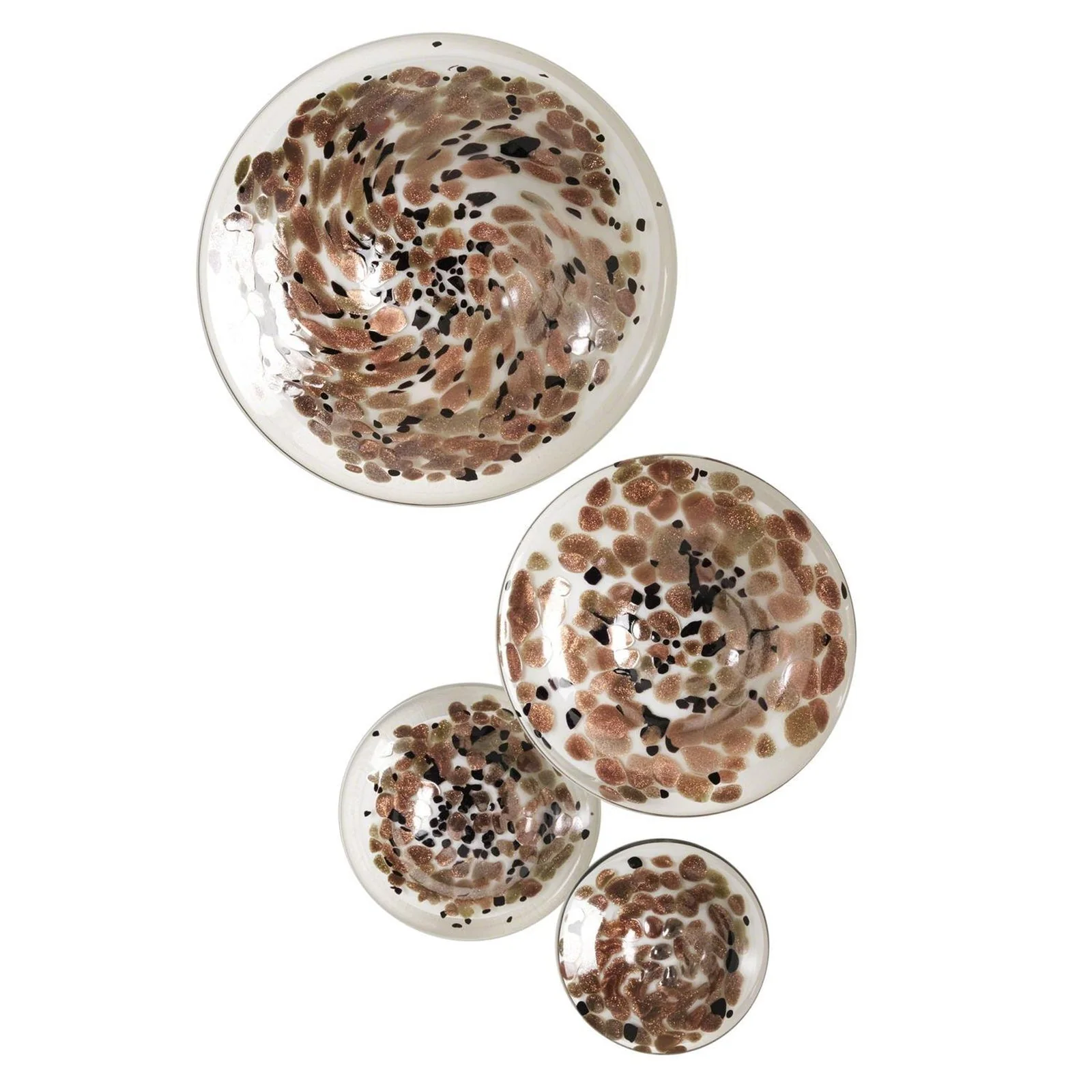 Global Views Glass Wall Mushrooms (Set of 4) - Image 3