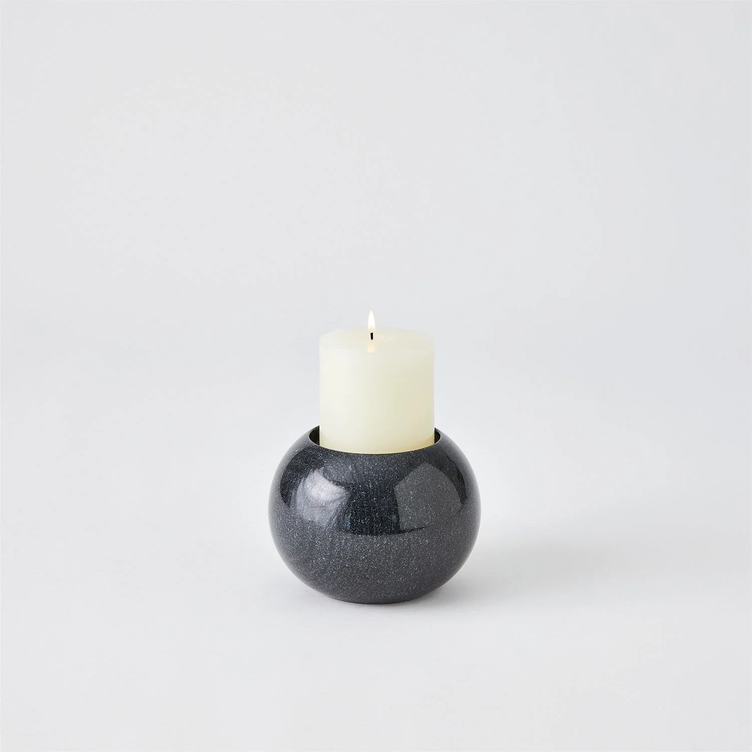 Global Views Globe Candle Holder - Black - Image 6